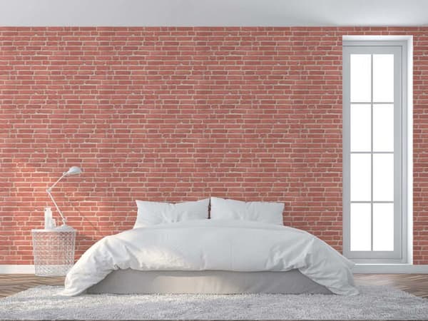 Tapet Pierre Ricco M1-No.888 Non-vävd tapet Röd Beige Pierre