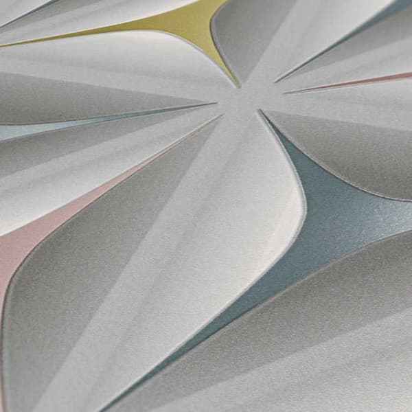 Grafiskt Tapet Tino M1-No.919 Grå Rosa Retro Geometrisk Tapet