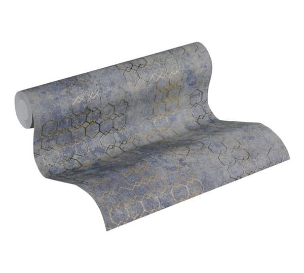 A.S. Creation Nya Väggar 374245 non-woven tapet vintage 0.53 m x 10.05 m blå
