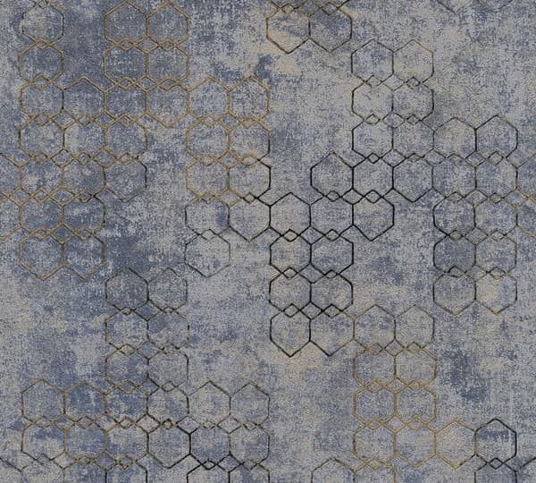 A.S. Creation Nya Väggar 374245 non-woven tapet vintage 0.53 m x 10.05 m blå