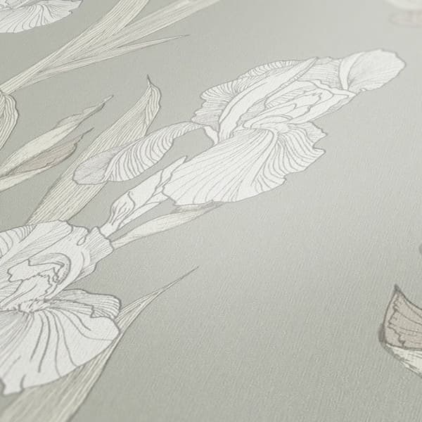 A.S. Creation Daniel Hechter 6 375264 non-woven tapet blomster 0.53 m x 10.05 m grå