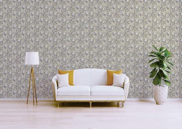 Djurtapet Gianni M1-No.662 | Non-woven tapet | Beige | Grå | Djungeloptik