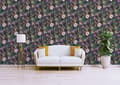 Miniatyrbild 3 av 5: Tapet Blommor Mario M1-No.778 Non-woven tapet Svart Grön Blommig