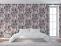Miniatyrbild 2 av 5: Tapet Blommor M1-No.785 Non-woven tapet Rosa Vit Blommig Floral
