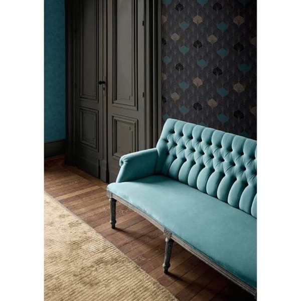 A.S. Creation Pop Style 374833 non-woven tapet vintage 0.53 m x 10.05 m blå