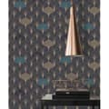 Miniatyrbild 4 av 6: A.S. Creation Pop Style 374833 non-woven tapet vintage 0.53 m x 10.05 m blå