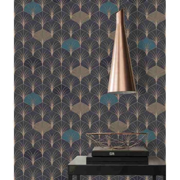 A.S. Creation Pop Style 374833 non-woven tapet vintage 0.53 m x 10.05 m blå