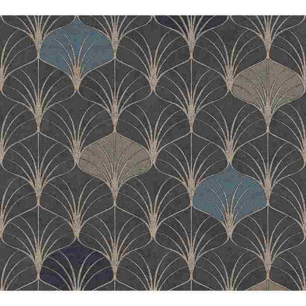A.S. Creation Pop Style 374833 non-woven tapet vintage 0.53 m x 10.05 m blå