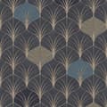 Miniatyrbild 1 av 6: A.S. Creation Pop Style 374833 non-woven tapet vintage 0.53 m x 10.05 m blå