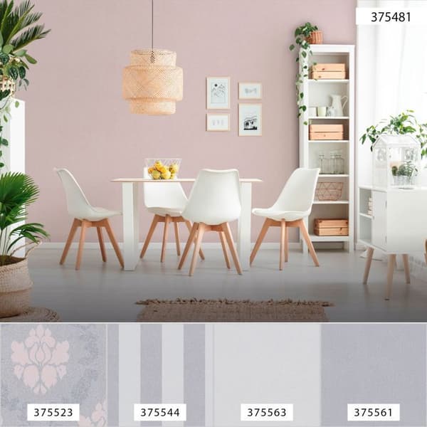 A.S. Creation New Elegance 375481 non-woven tapet enfärgad 0.53 m x 10.05 m rosa