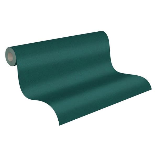 A.S. Creation New Elegance 375555 non-woven tapet ensfärgad 0.53 m x 10.05 m grön