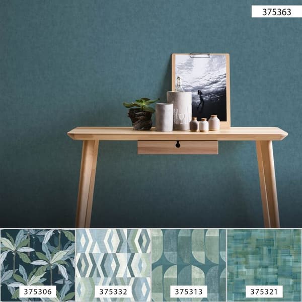 A.S. Creation Geo Nordic 375363 non-woven tapet enfärgad 0.53 m x 10.05 m blå