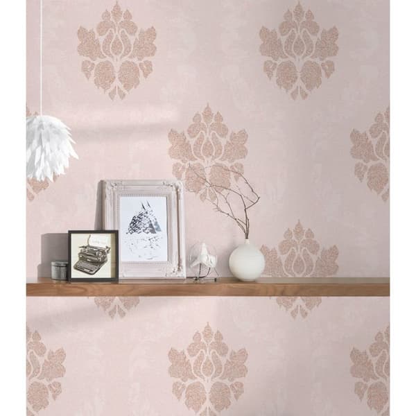 A.S. Creation New Elegance 375525 tapet non-woven barock 0.53 m x 10.05 m rosa