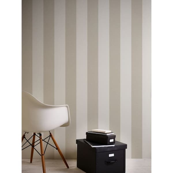 A.S. Creation New Elegance 375543 non-woven tapet med ränder 0.53 m x 10.05 m beige