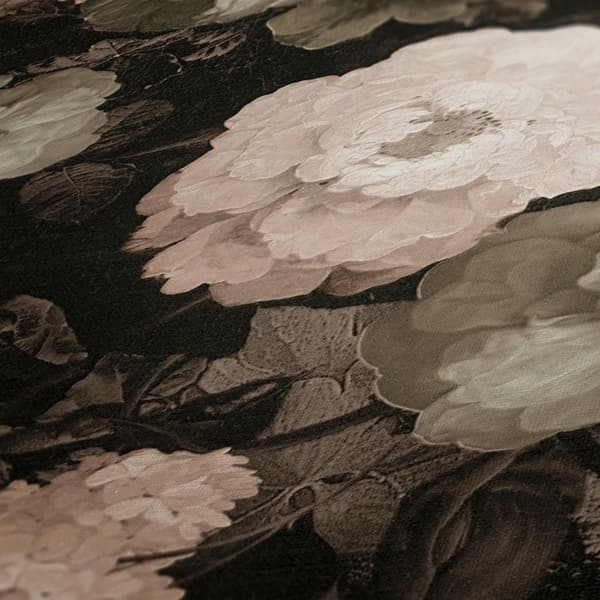 Tapeter - A.S. CREATION - MC-37650-4 - Svart - Rosor - Blommigt och växtbaserat