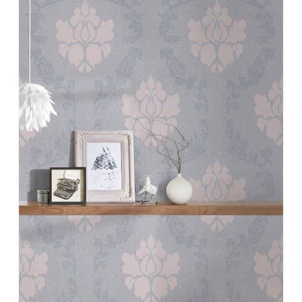 A.S. Creation New Elegance 375523 non-woven tapet barock 0.53 m x 10.05 m grå