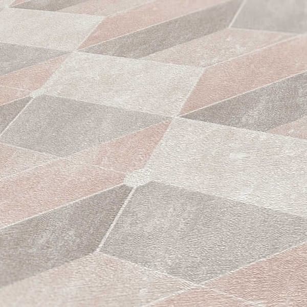 M1-No.807 Non-vävt tapet Beige Crème 3D Tapet