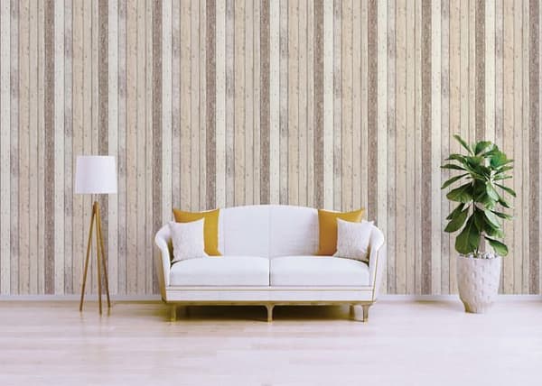 Papper Vägg Gianluca M1-No.864 Beige Brun Pappers Tapet Imitation Trä