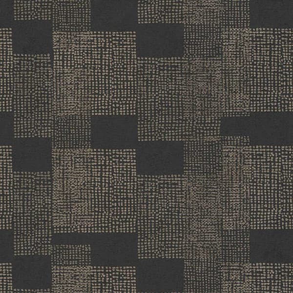 Grafiskt Tapet Mauro M1-No.842 Non-woven Tapet Guld Svart Geometrisk