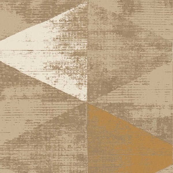 Tapet 3D-effekt matia M1-No.3425 Guld Gul Grafisk Geometrisk