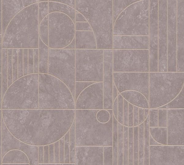TADESSI grafiskt tapet Mauro M1-No.1835 non-woven tapet grå geometrisk art déco för vardagsrum sovrum kök