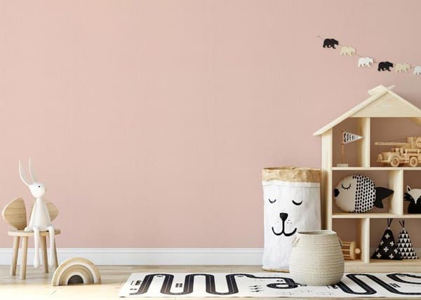 Enfärgad tapet M1-No.2122 Non-woven tapet Rosa Enfärgad tapet
