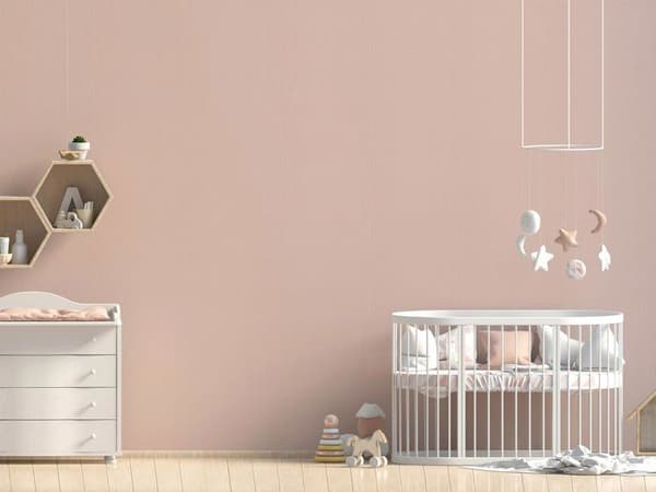 Enfärgad tapet M1-No.2122 Non-woven tapet Rosa Enfärgad tapet