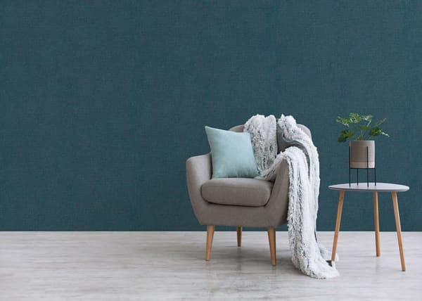 Enfärgad tapet M1-No.3546 Non-woven tapet Blå enfärgad tapet