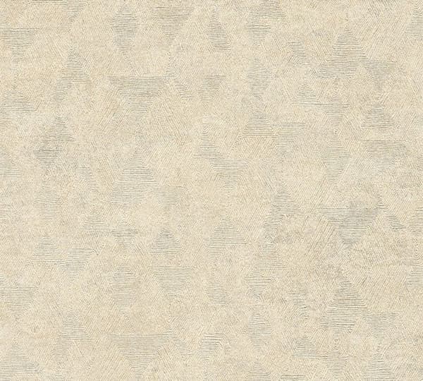 M1-No.1832 Non-woven tapet Beige Geometrisk struktur