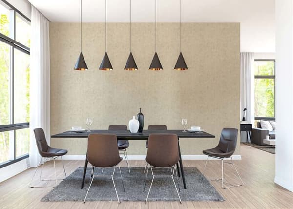 M1-No.1832 Non-woven tapet Beige Geometrisk struktur