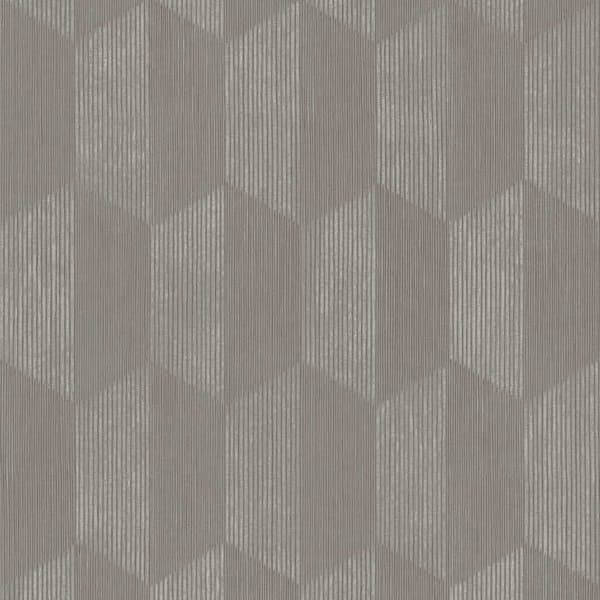 Papirtapet Effekt 3D Tommaso M1-No.3469 Grå Silver Grafisk Geometrisk