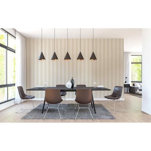 Tapet med ränder Lucca M1-No.3535 non-woven tapet beige randigt tapet blockränder