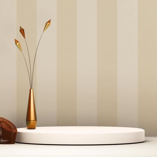 Tapet med ränder Lucca M1-No.3535 non-woven tapet beige randigt tapet blockränder