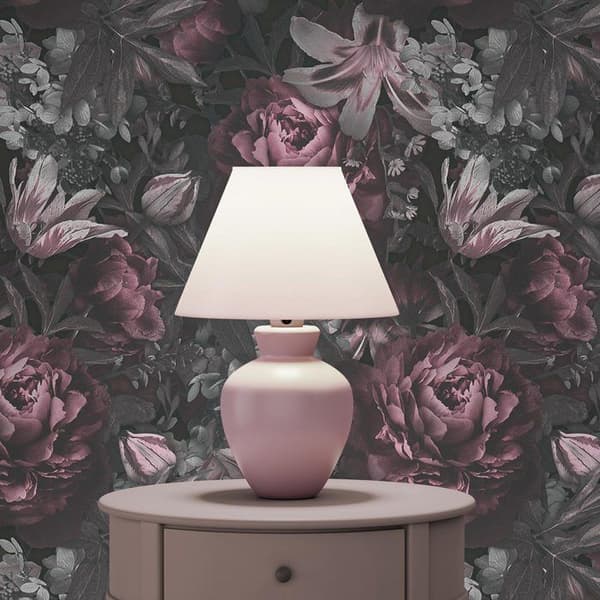 Tapet Blommor M1-No.3455 Non-woven Tapet Rosa Grå Blommig Natur
