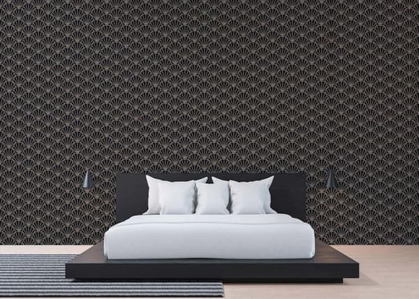 Grafisk Tapet Carlo M1-No.461 Svart Brons Geometrisk Tapet