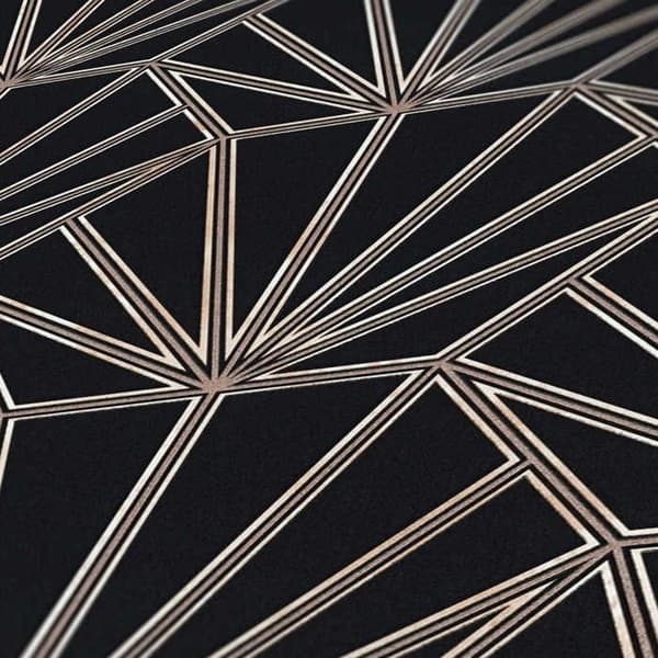 Grafisk Tapet Carlo M1-No.461 Svart Brons Geometrisk Tapet