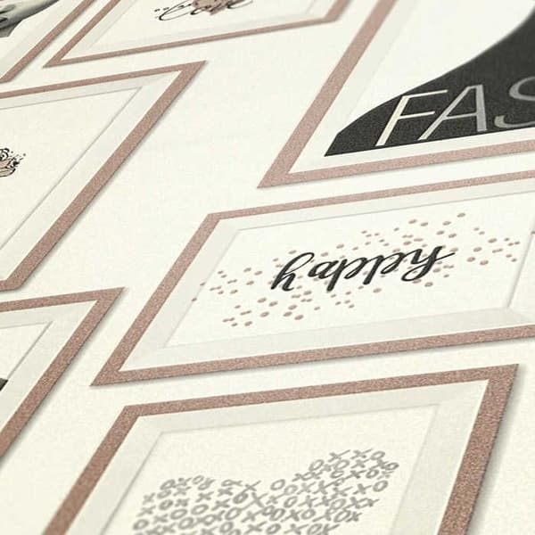 grafiskt tapet M1-No.1575 non-woven tapet rosa svart tavlor