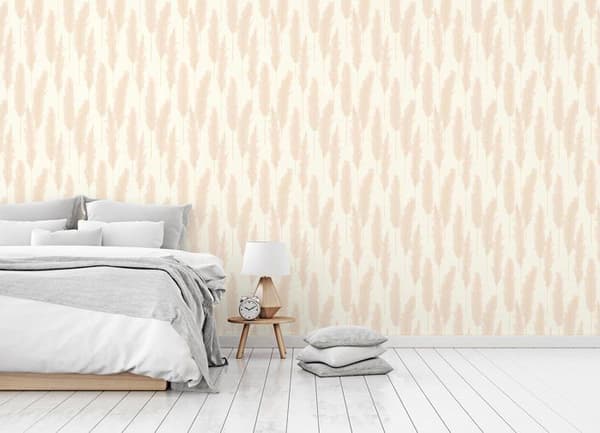 TADESSI tapet träd löv Ginevra M1-No.1755 non-woven tapet kräm beige pampagräs vardagsrum sovrum kök