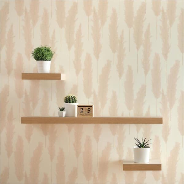 TADESSI tapet träd löv Ginevra M1-No.1755 non-woven tapet kräm beige pampagräs vardagsrum sovrum kök