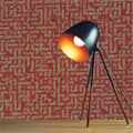 Miniatyrbild 1 av 4: Grafiskt Tapet Meo M1-No.1821 Non-woven tapet Röd Guld Geometrisk
