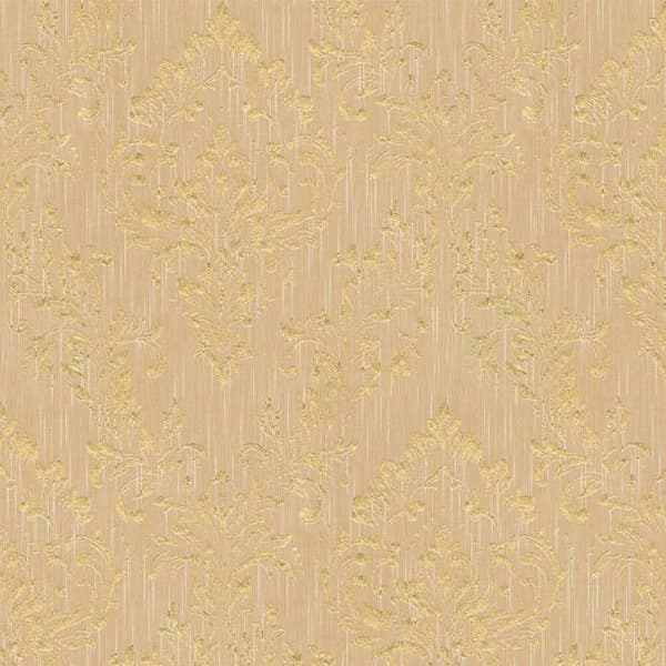 Barocktapet Giulia M1-No.2178 Guld Beige Klassisk Barock ornament