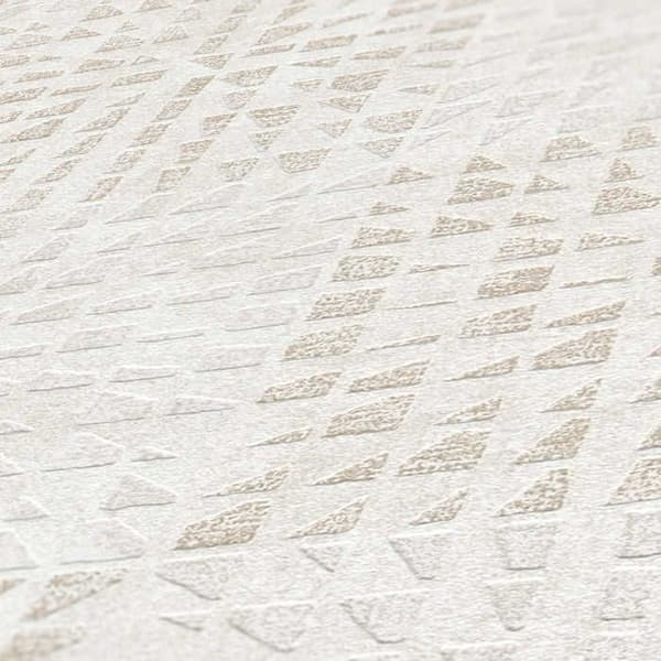 Tapet 3D-effekt Arianna M1-No.3417 Brun Beig Grafisk Geometrisk