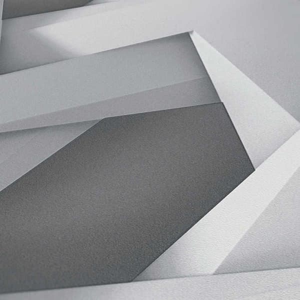 Tapet 3D-effekt Leonardo M1-No.3559 Grå 3D Geometriskt Tapet