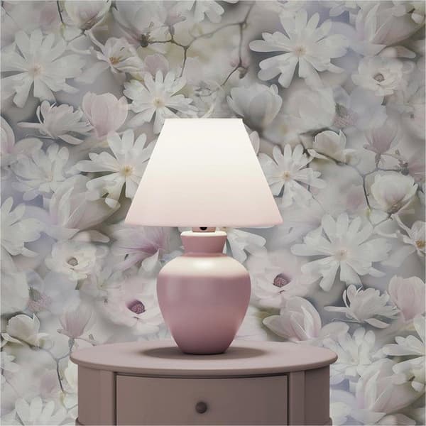 Tapet Blommor M1-No.3562 Non-woven tapet Vit Grön Blommig Natur