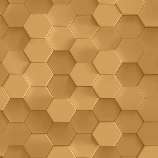 Tапet 3D-effekt Leonardo M1-No.3564 Guld 3D Geometrisk Tapet