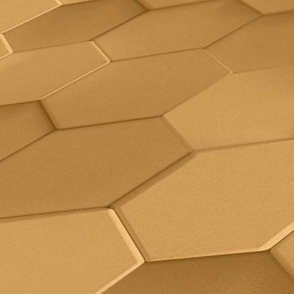 Tапet 3D-effekt Leonardo M1-No.3564 Guld 3D Geometrisk Tapet