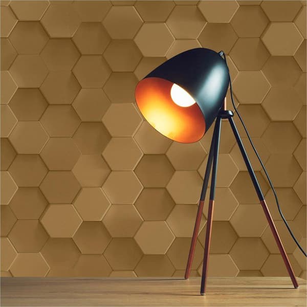 Tапet 3D-effekt Leonardo M1-No.3564 Guld 3D Geometrisk Tapet