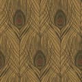 Miniatyrbild 2 av 5: Papper Tapet Boho Chic M1-No.2813 Brun Etnisk Tapet Fjädrar