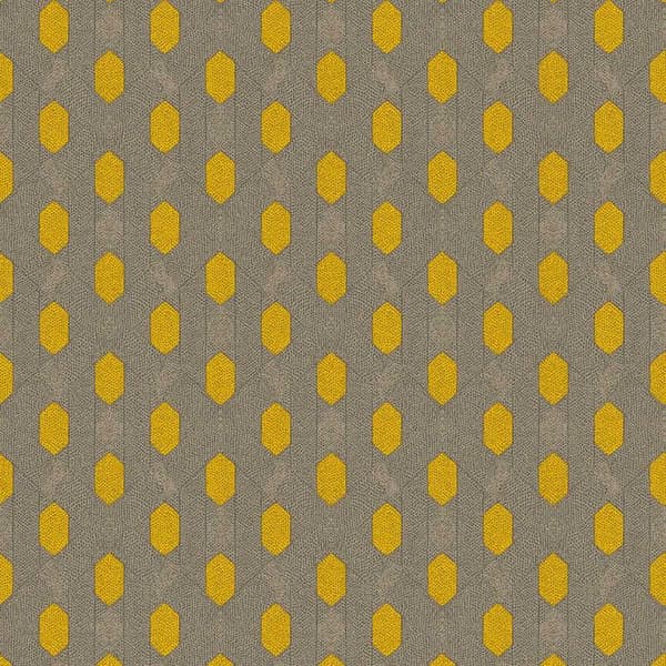 Vintage Tapet M1-No.2822 Gul Vintage Retro Geometrisk Tapet