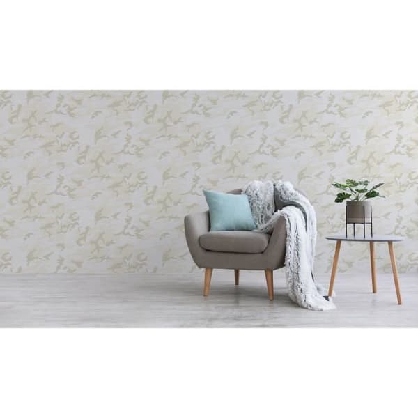 Barnsovrumstapet M1-No.2795 | Non-woven tapet | Grå | Ung | Kamouflage